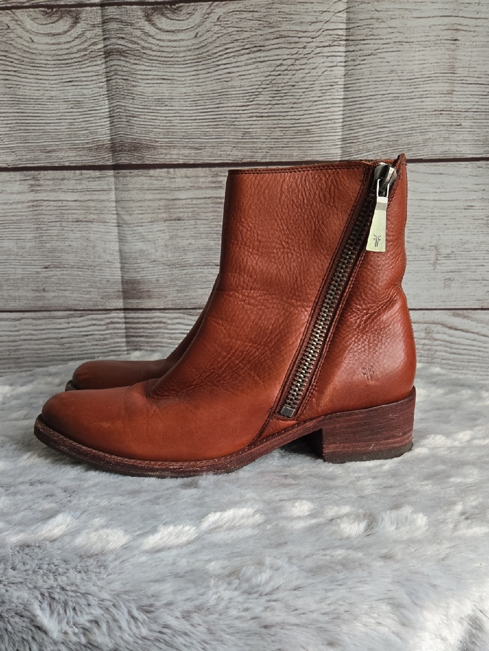 FRYE Brown Ankle Boots, Womems Size 8.5 - Picture 5 of 11